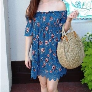 Over the Shoulder Smocked Dress